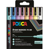 Posca - Marqueur peinture Uni PC-3M, 1,5 mm, étui de 8 pièces couleurs douces assorties
