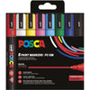 Posca - Marqueur peinture Uni PC-5M, 1,8 2,5 mm, étui de 8 pièces en couleurs de base