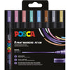 Posca - Marqueur peinture Uni PC-5M, 1,8 2,5 mm, étui de 8 pièces en couleurs métallisées