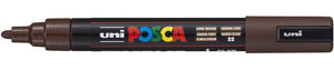 Posca -  Uni paintmarker PC-5M, 1,8 2,5 mm, ronde punt, donkerbruin