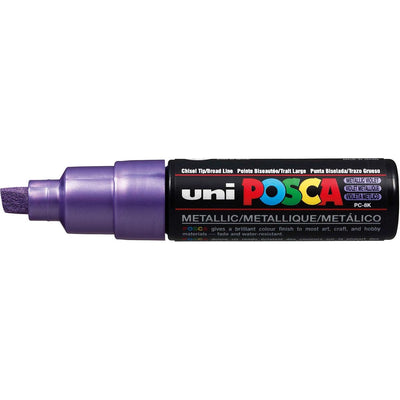 Posca - Marqueur Uni PC8K diagonale large violet métallisé
