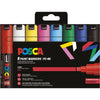 Posca - Marqueur peinture Uni PC-8K, 8 mm, étui de 8 pièces en couleurs de base