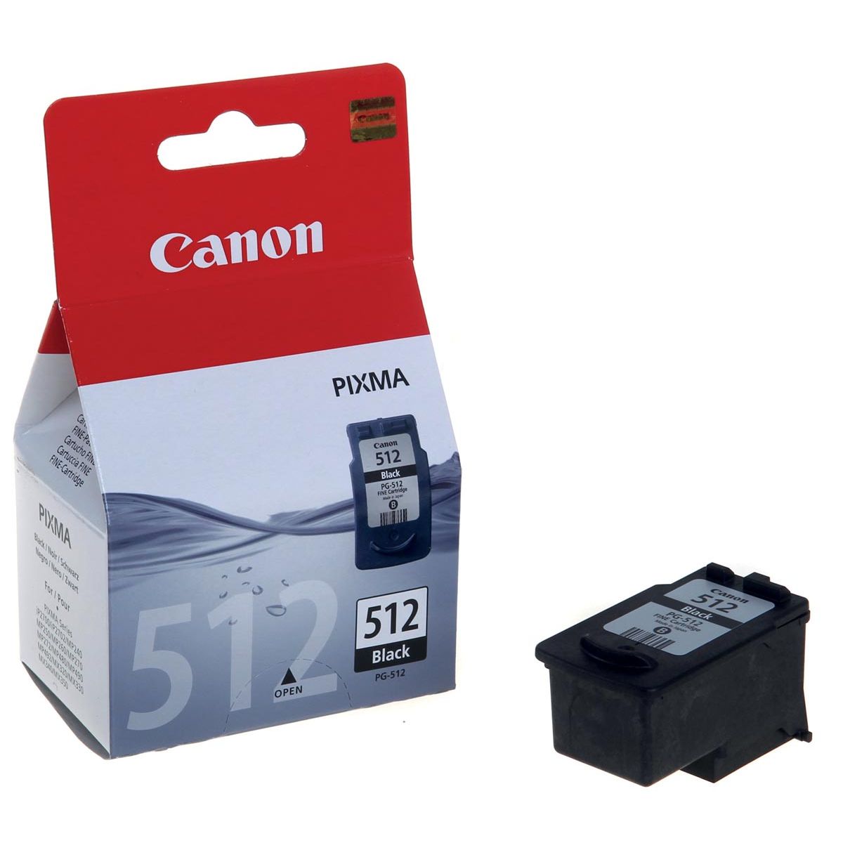 Canon -  inktcartridge PG512, 401 pagina's, OEM 2969B001, zwart