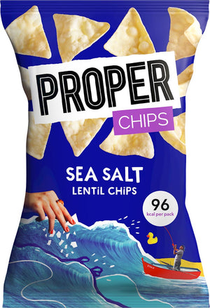 Proper -   lentil chips Sea Salt, zak van 20 g