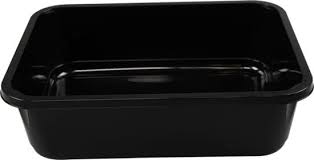 Récipient PP H320/30 1750cc noir scellable (récipient moulé par injection) 160 pièces !
