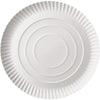 Conpax -  Bord pure, rond, wit, diameter 26 cm, uit karton, pak van 100 stuks