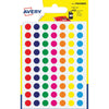 Avery - Etiquettes de marquage rondes PSA08MX, diamètre 8 mm, blister de 420 pièces, couleurs assorties