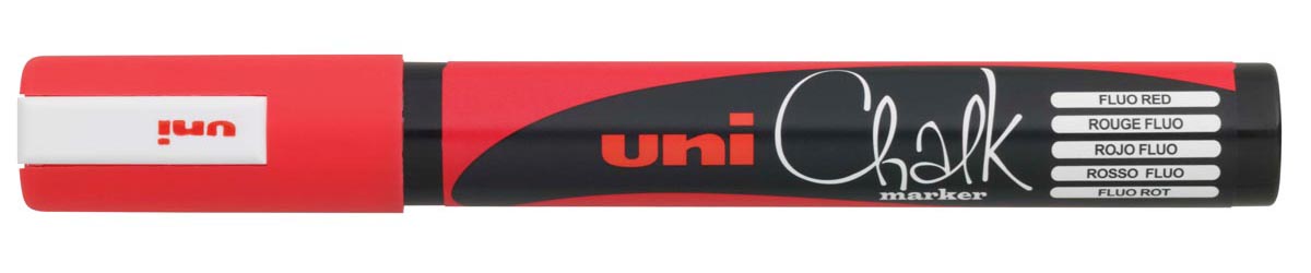 Uni-Ball – Kreidemarker rot, runde Spitze von 1,8 2,5 mm