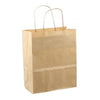 Sac en papier avec cordon 18x08x22cm 50pcs kraft marron