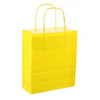 Sac en papier avec cordon 18x08x22cm 50pcs jaune vif