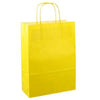 Sac en papier avec cordon 22x10x31cm 50pcs jaune vif