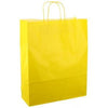 Sac en papier avec cordon 32x12x41cm 50pcs jaune vif