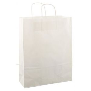 Timmers - Sac à cordon en papier 32x12x41cm 50 pcs blanc