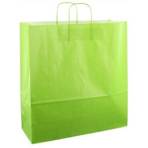 Papieren koordtas 45x17x47cm 50st licht groen