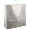 Sac en papier avec cordon 45x17x47cm 50 pcs argent