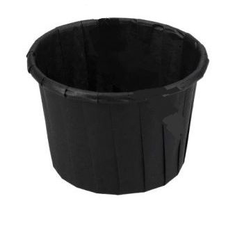 Gobelet à sauce en papier 90ml rond Noir 50 pièces