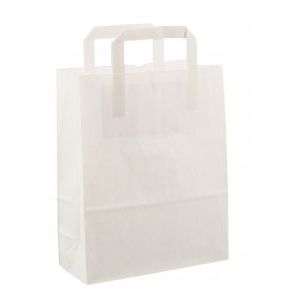 Sac en papier 22x10x38cm 50pcs blanc