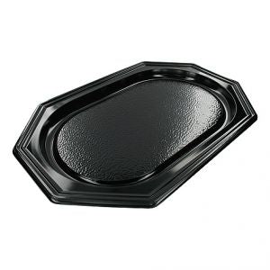 Party - Cateringschale 8-eckig schwarz 35cm 10 Stück