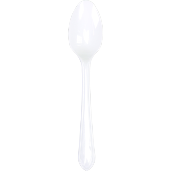 Depa -  Plastic LEPEL 18cm herbruikbaar WIT 50 stuks