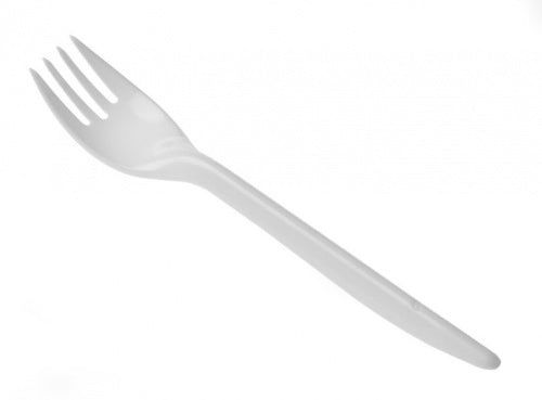Depa - Fourchette | réutilisable | PS | 180 mm | blanc | 50 pièces