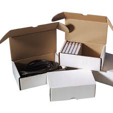 SendProof® - Boîte à colis postal | carton ondulé | 315x215x60mm | poinçonné | blanc | 25 pièces