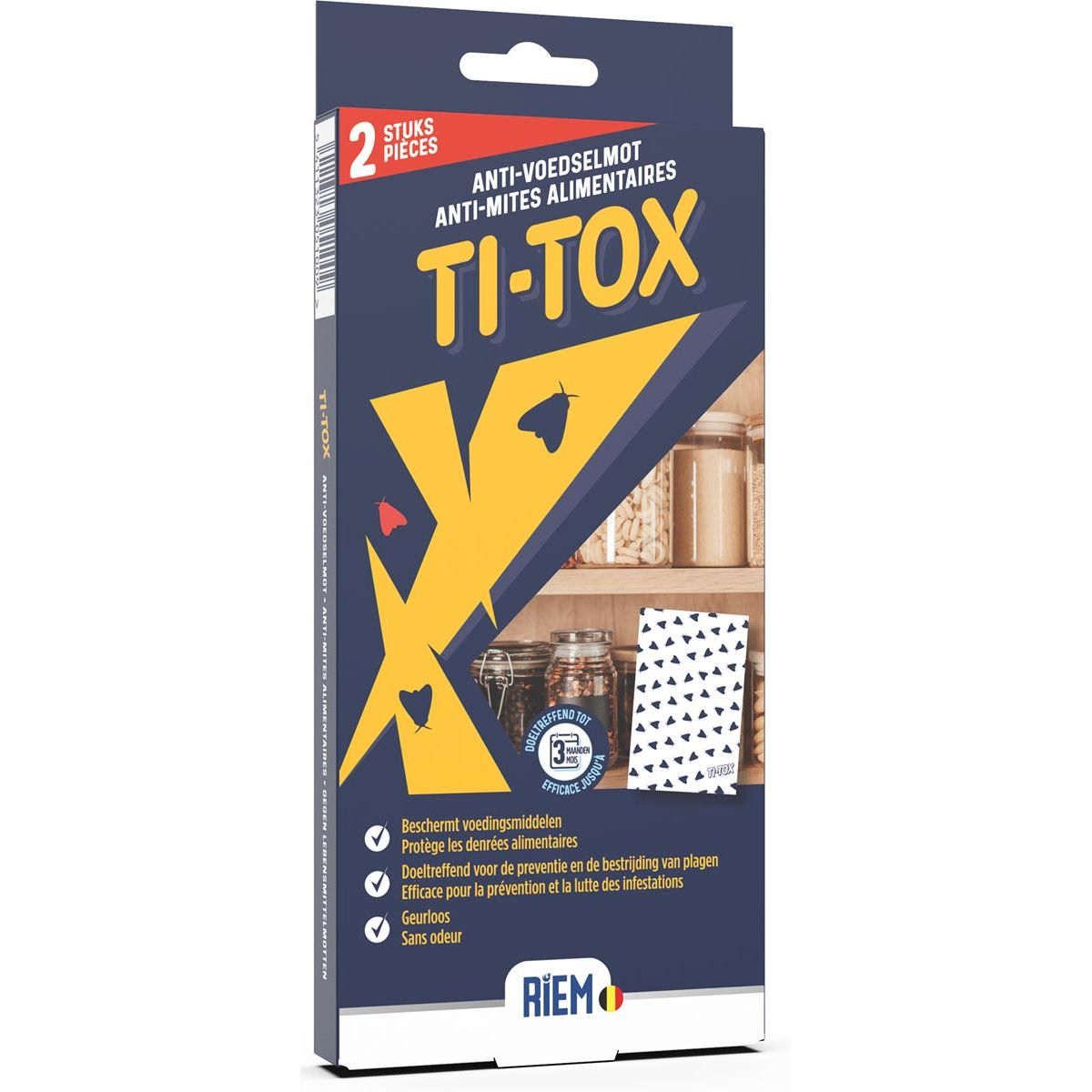 Ceinture - Ti-Tox anti-mites alimentaires, boîte de 2 pièces