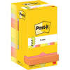 Post-it – Z-Notizen, 100 Blatt, 76 x 76 mm, Packung mit 12 Blöcken, verschiedene Neonfarben