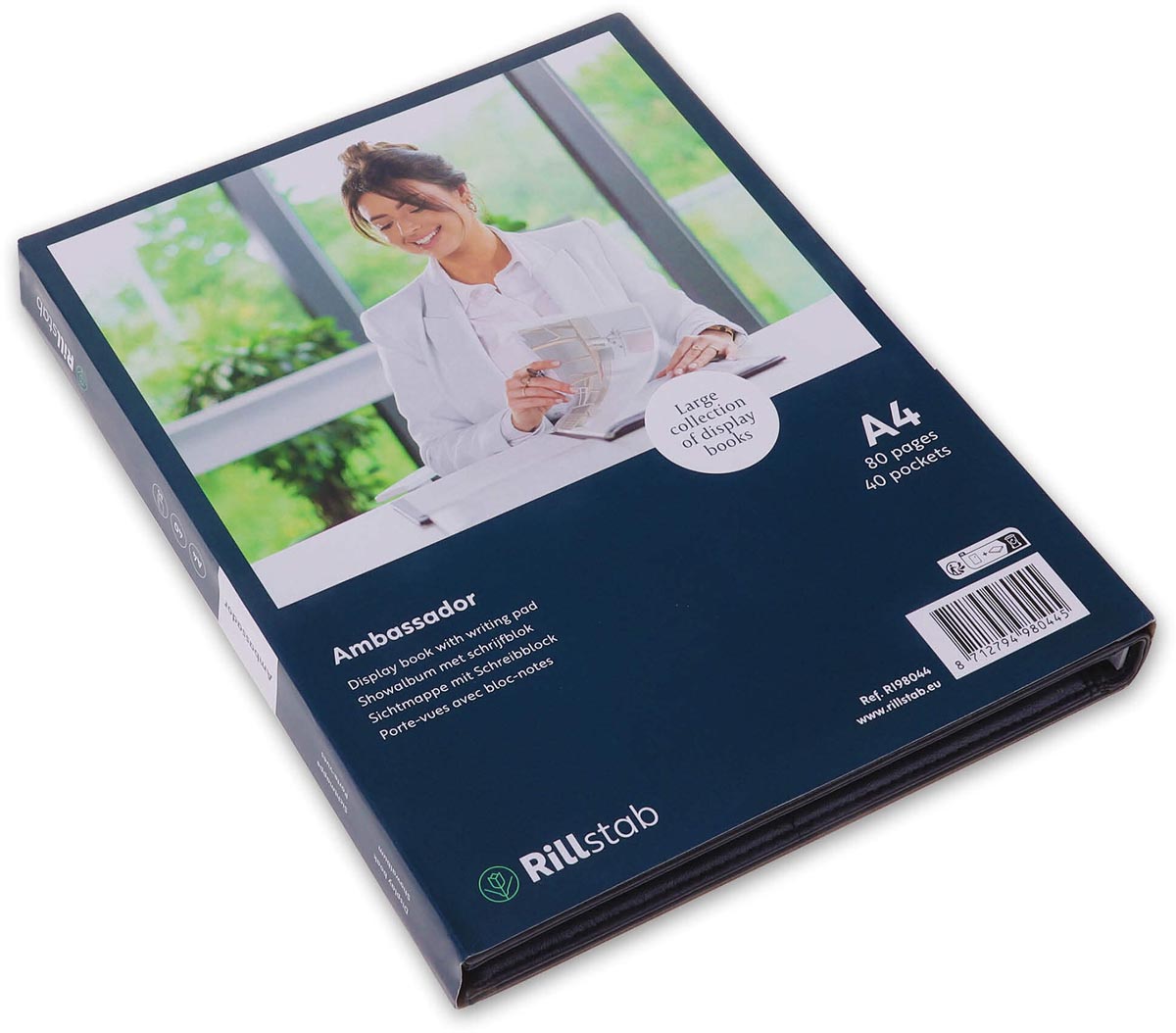 Rillstab -  lbum Ambassador, zwart, ft A4, 40 tassen