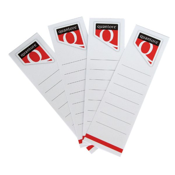 Rugetiket Quantore breed 58x190mm zelfklevend wit 10 stuks