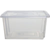 Whitefurze - Stack Store Medium Aufbewahrungsbox 32 Liter ohne Deckel, transparent