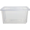 Whitefurze - Stack Store Mini Aufbewahrungsbox 5 Liter ohne Deckel, transparent