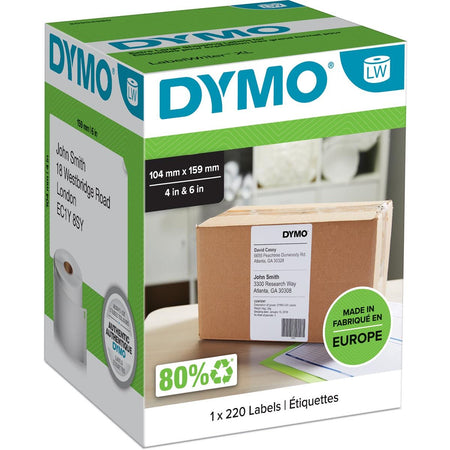 Dymo -  Etiket LabelWriter 5XL verzendlabel 104x159mm 1 rol á 220 stuks..