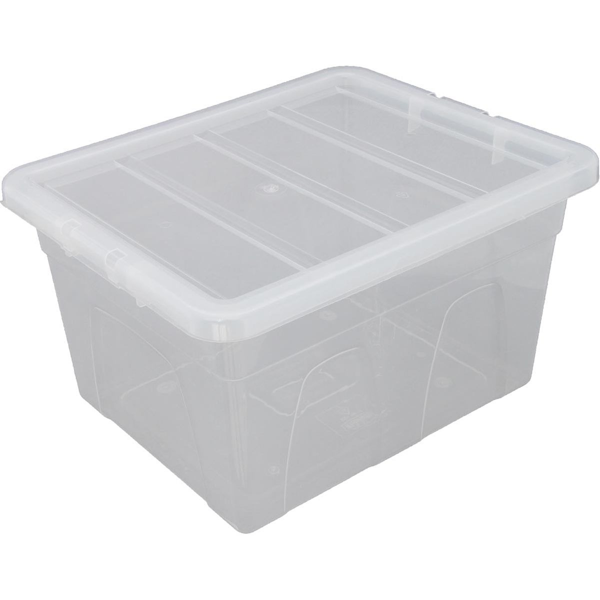 WhiteFurze - Whitefurze Storage Box 32 Liter, Packung 3 Teile, transparent