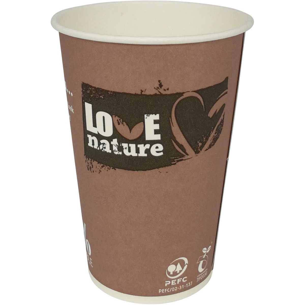 Sans marque - Love Nature Brinking Cup, de carton, 180 ml, costume de 80 pièces