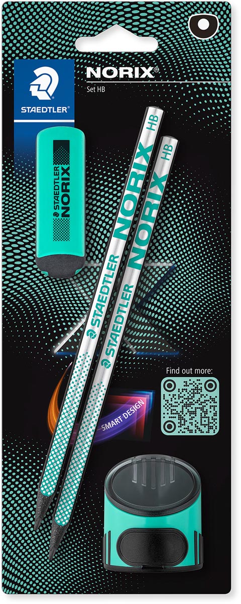 Staedtler - Crayon graphite norix blister 2 pcs hb noir vert