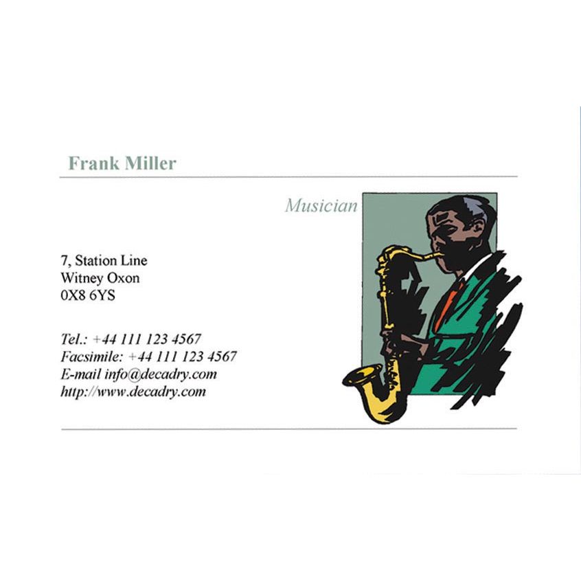 Decadry - cartes de visite MicroLine ft 85 x 54 mm, 185 g/m², 180 cartes