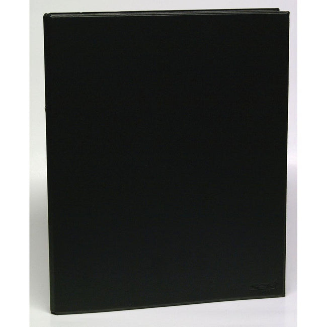 Aurora - Ringordner für ft A4, 2 Ringe à 25 mm, aus PVC, schwarz