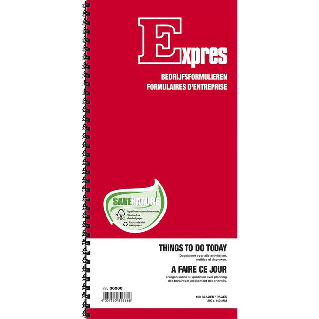 Sigel - Things To Do Today, pi 29,7 x 14 cm, international