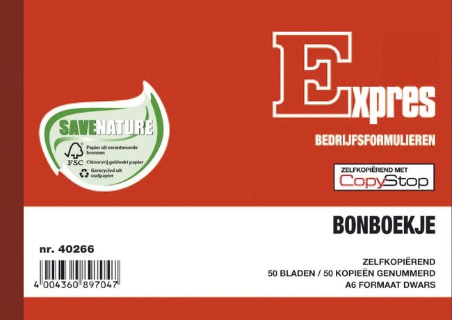 Sigel -   bonboekjes genummerd 1-50, 50 x 2 vel, zelfkopiërend