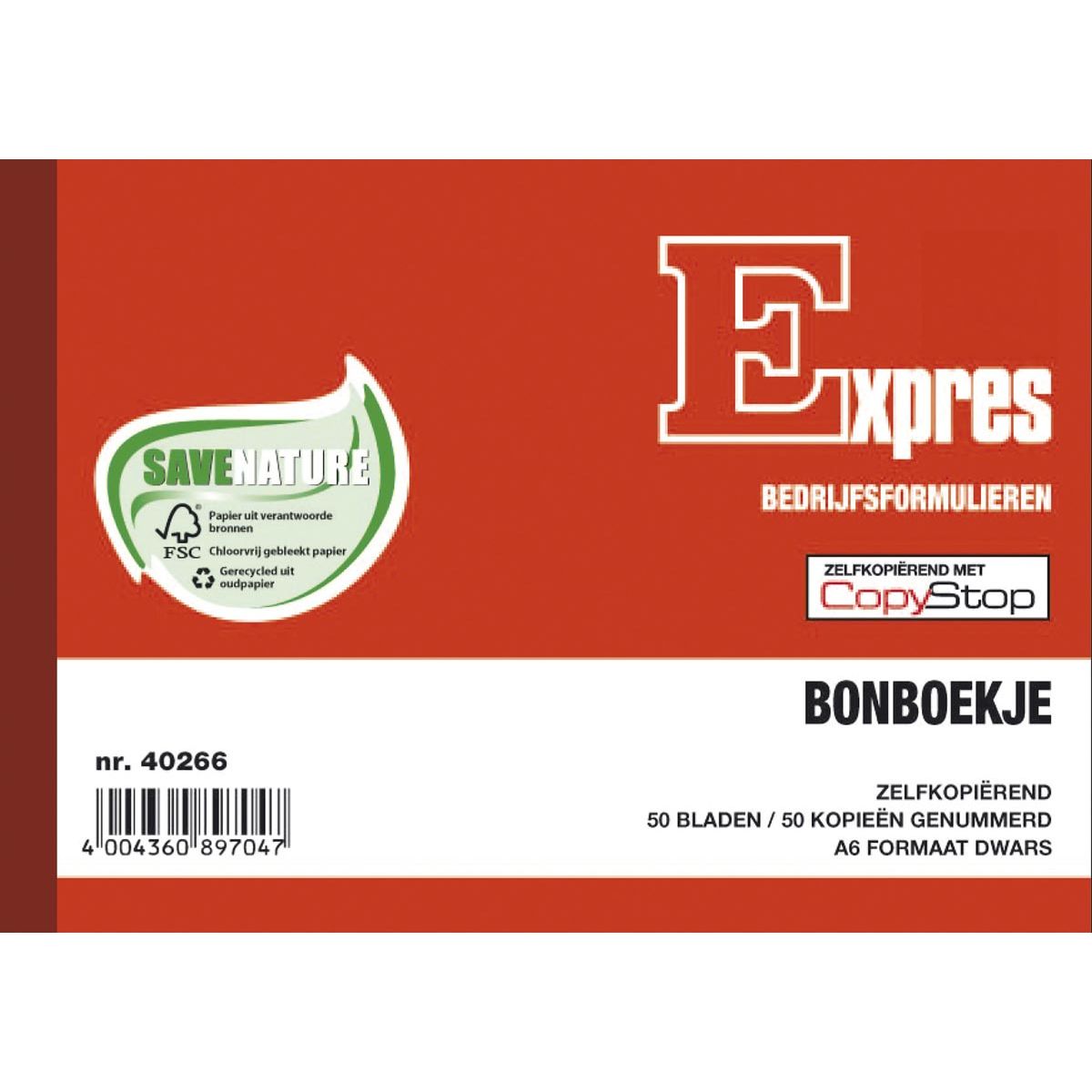 Sigel - carnets de reçus numérotés de 1 à 50, 50 x 2 feuilles, autocopiants