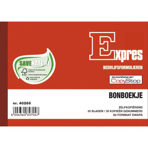 Sigel - carnets de reçus numérotés de 1 à 50, 50 x 2 feuilles, autocopiants