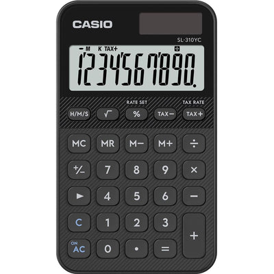Casio -  zakrekenmachine SL-310YC, zwart