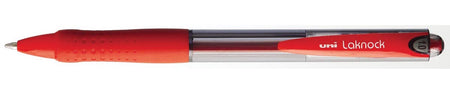Uni-Ball - Kugelschreiber Laknock, Schreibbreite 0,4 mm, Schreibspitze: 1 mm, mittlere Spitze, rot