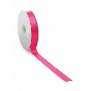 Ruban satin PREMIUM Double face 16mm x 25 mètres Fuchsia