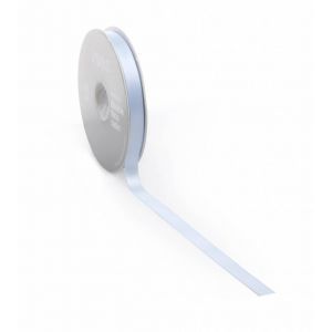 Satijnlint PREMIUM Double face 25mm x 25 meter lichtblauw