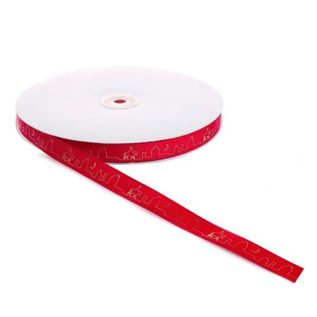 Ruban Père Noël sur le toit rouge 16 mm x 25 mètres