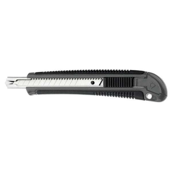 Westcott - Couteau à découper professionnel 9mm avec fermeture coulissante gris/noir