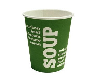 Tasty Soup - Gobelet à soupe carton 250 cc BAMBOU vert 50 pièces