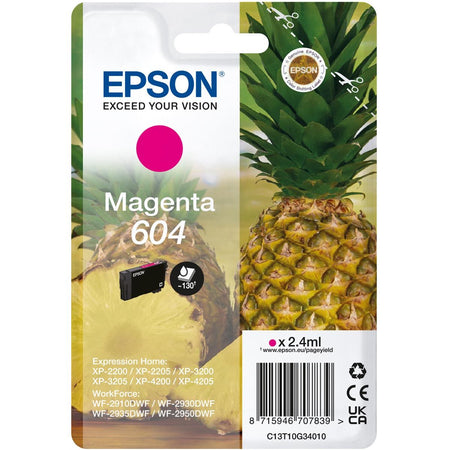 Epson - Cartouche d'encre 604 T10G34 rouge