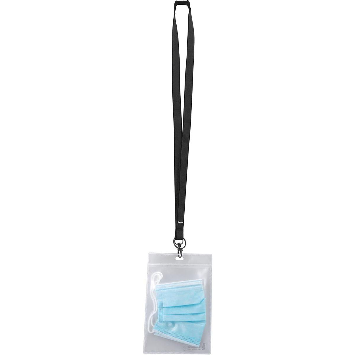 Collection Tarifold - support antimicrobien pour masques, avec sangle textile, paquet de 10 pièces